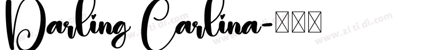 Darling Carlina字体转换